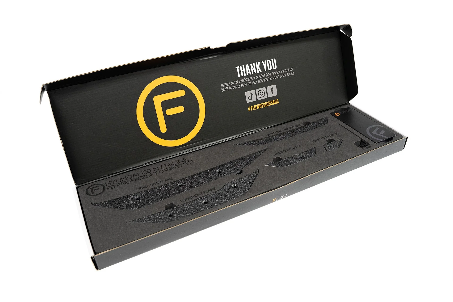 Flow Designs i30N PD PFL (2018-2020) Front Bumper Canards - Image 6