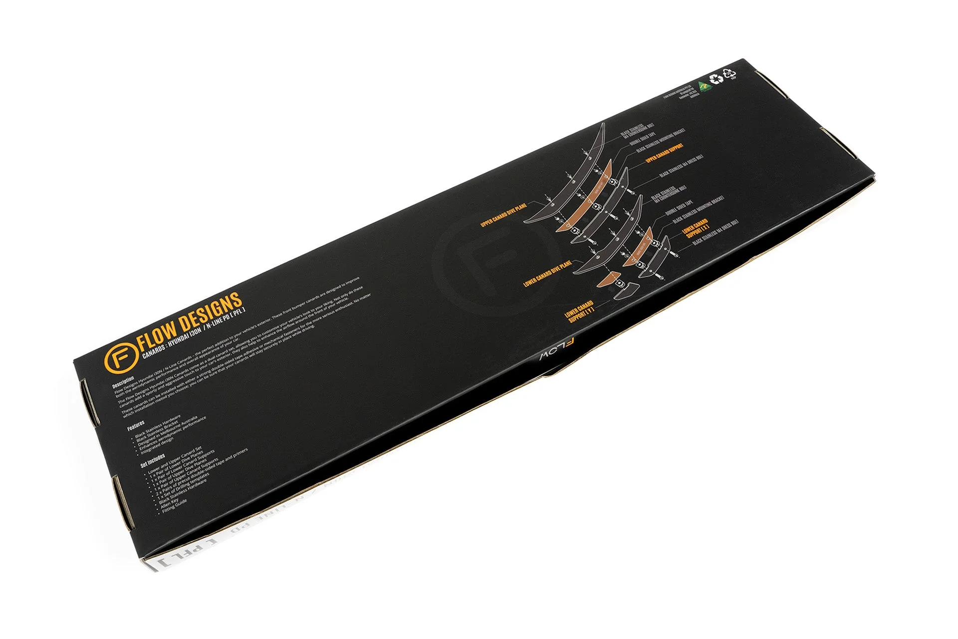 Flow Designs i30 N Line (2018-2022) Front Bumper Canards - Image 27