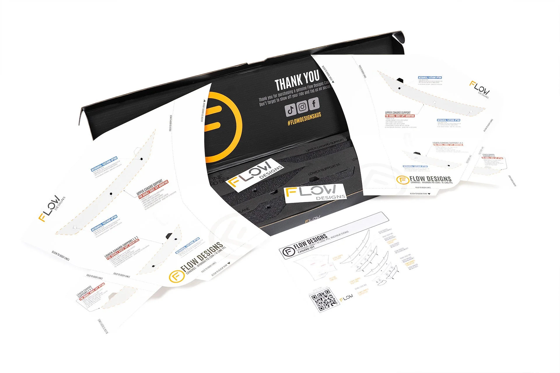 Flow Designs i30 N Line (2018-2022) Front Bumper Canards - Image 3