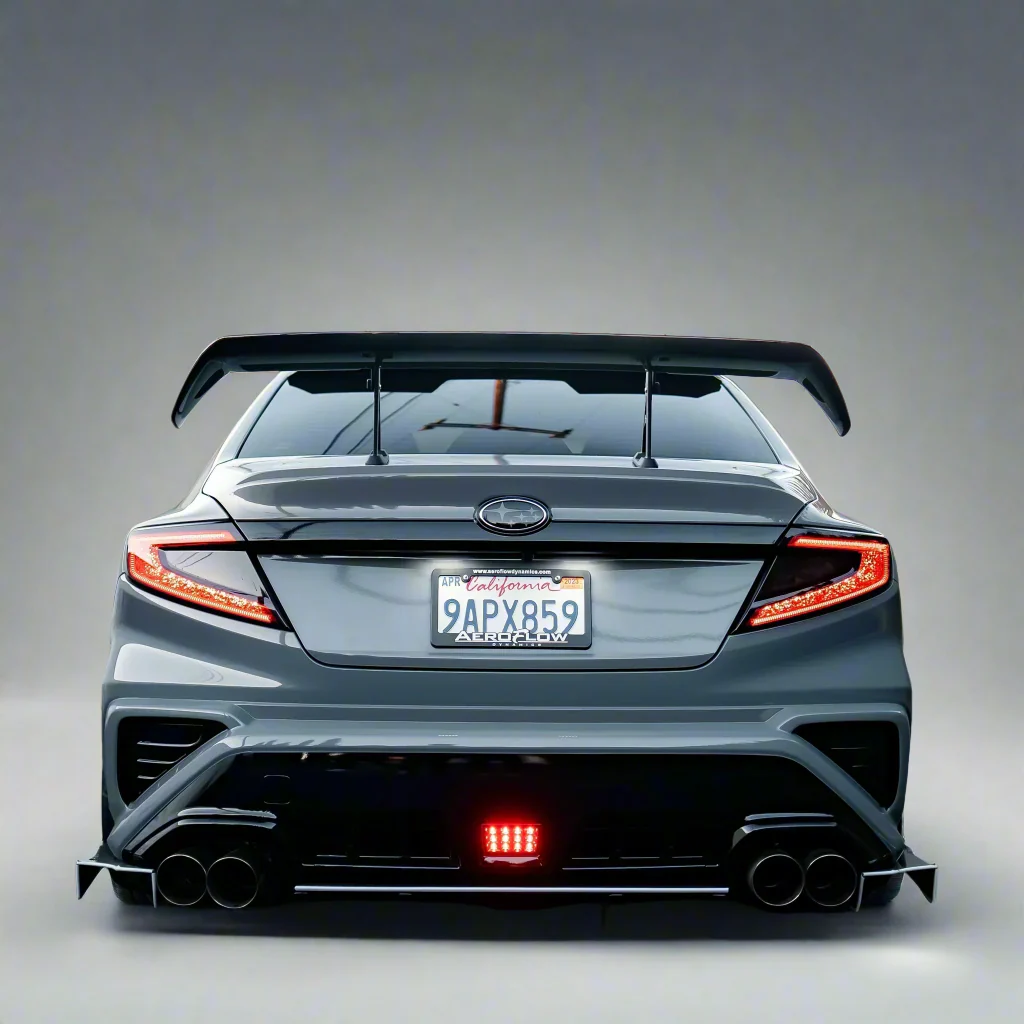 DMAKER STI-Spec Swan Neck GT-Wing Spoiler For 2022+ Subaru WRX VB [Paint Matched] - Image 6