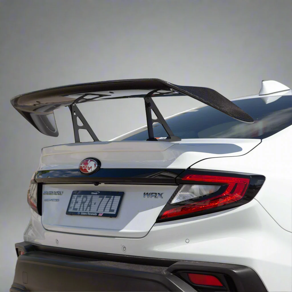DMAKER STI-Spec Swan Neck GT-Wing Spoiler For 2022+ Subaru WRX VB [Carbon Fibre] - Image 5