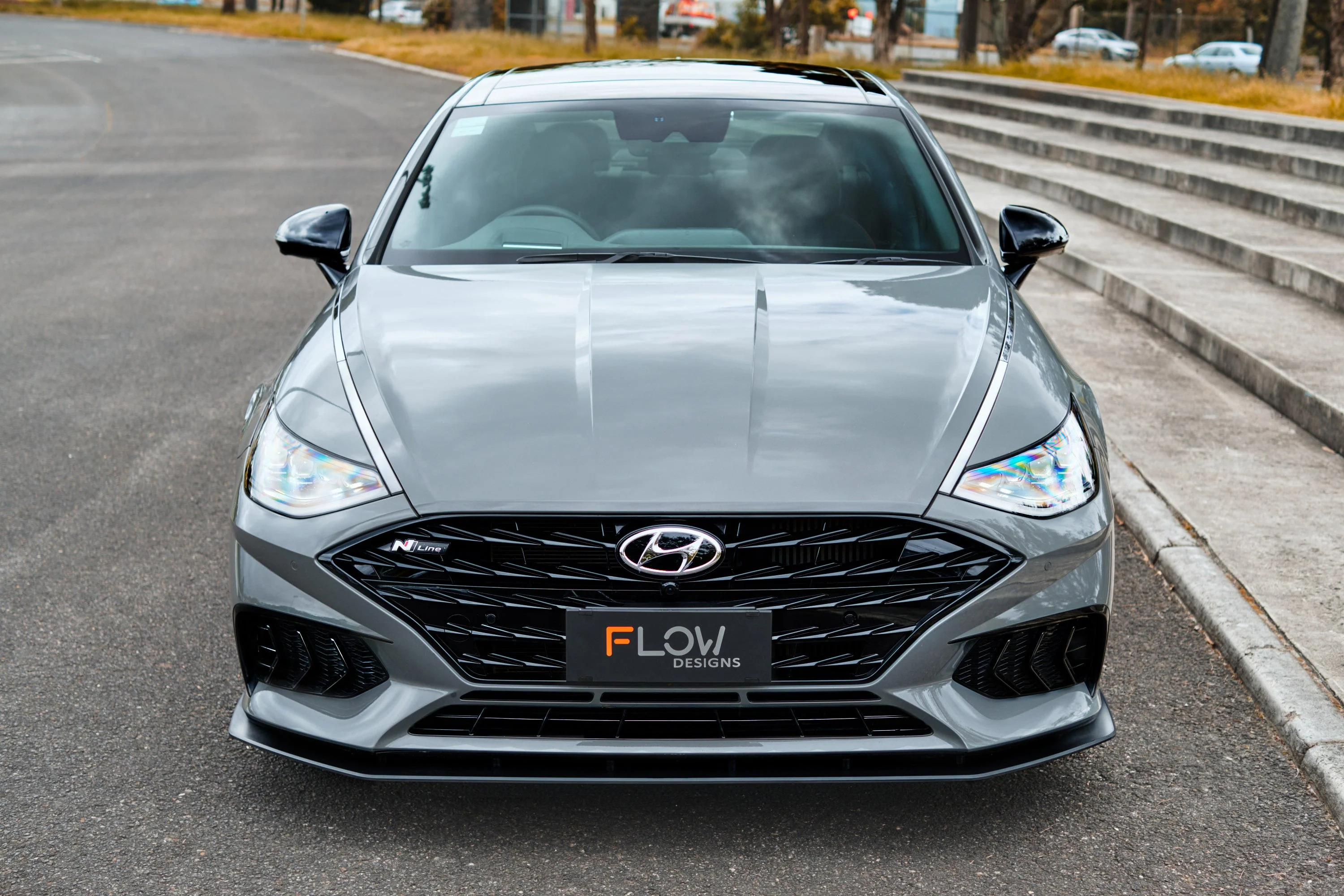 Flow Designs DN8 Sonata N Line (2020-2023) Front Lip Splitter [GLOSS BLACK] - Image 4