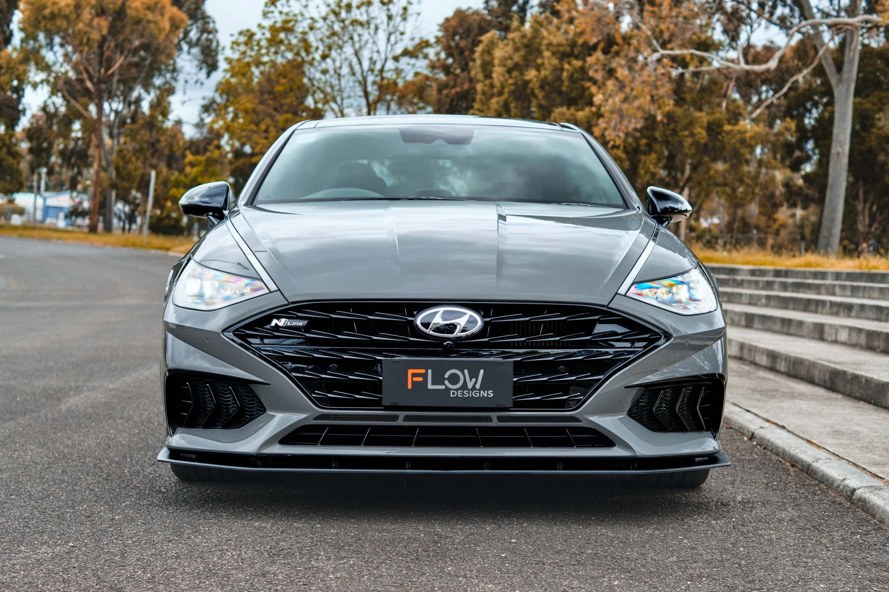 Flow Designs DN8 Sonata N Line (2020-2023) Front Lip Splitter [GLOSS BLACK] - Image 5