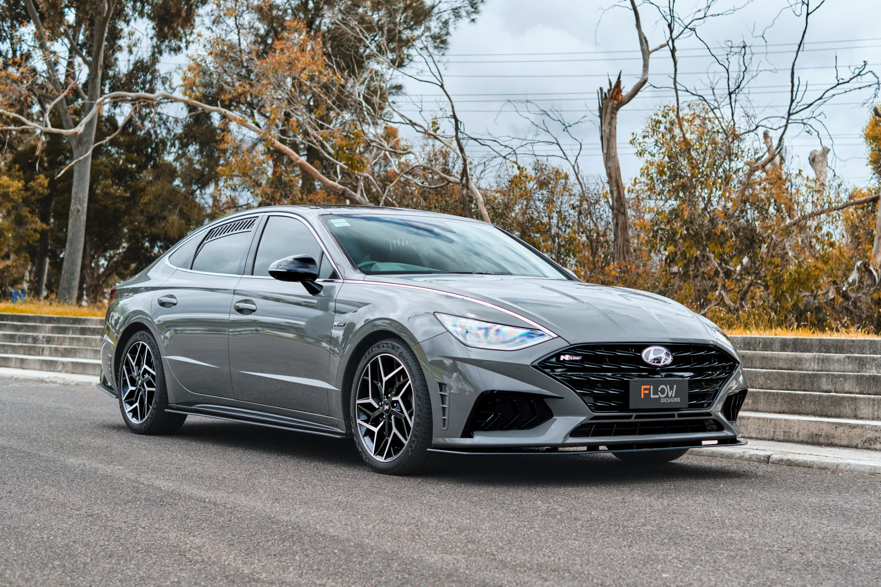 Flow Designs DN8 Sonata N Line (2020-2023) Front Lip Splitter [GLOSS BLACK] - Image 6