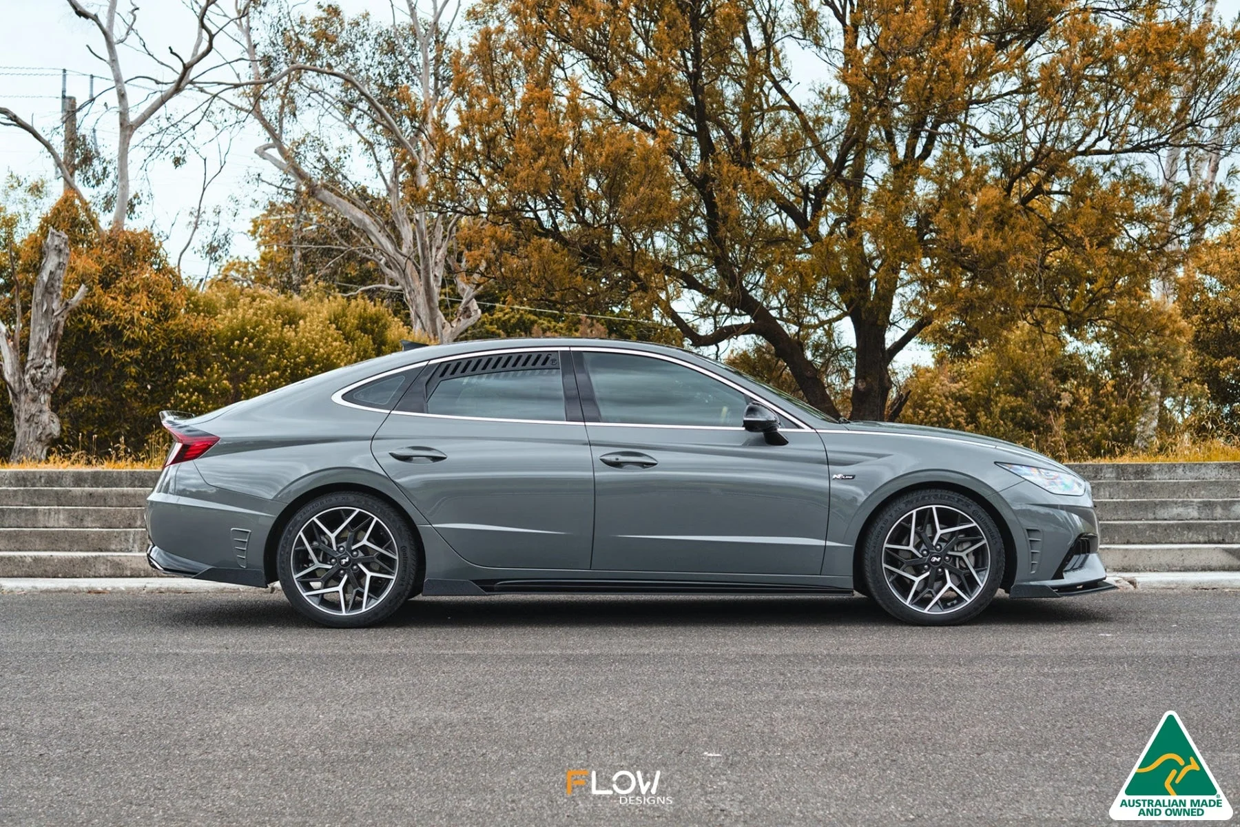 Flow Designs DN8 Sonata N Line (2020) Side Skirt Splitters [GLOSS BLACK] - Pair - Image 8