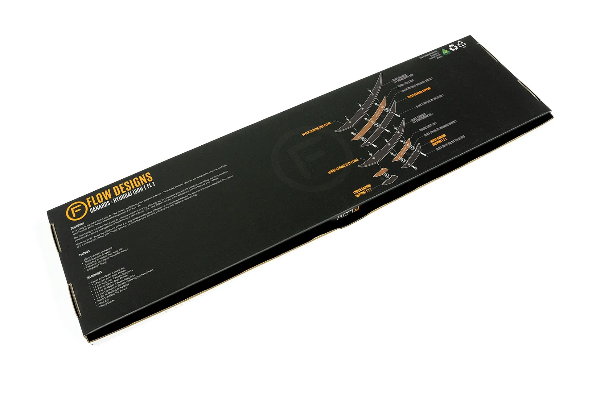 Flow Designs i30N PD FL Front Bumper Canards - Image 27