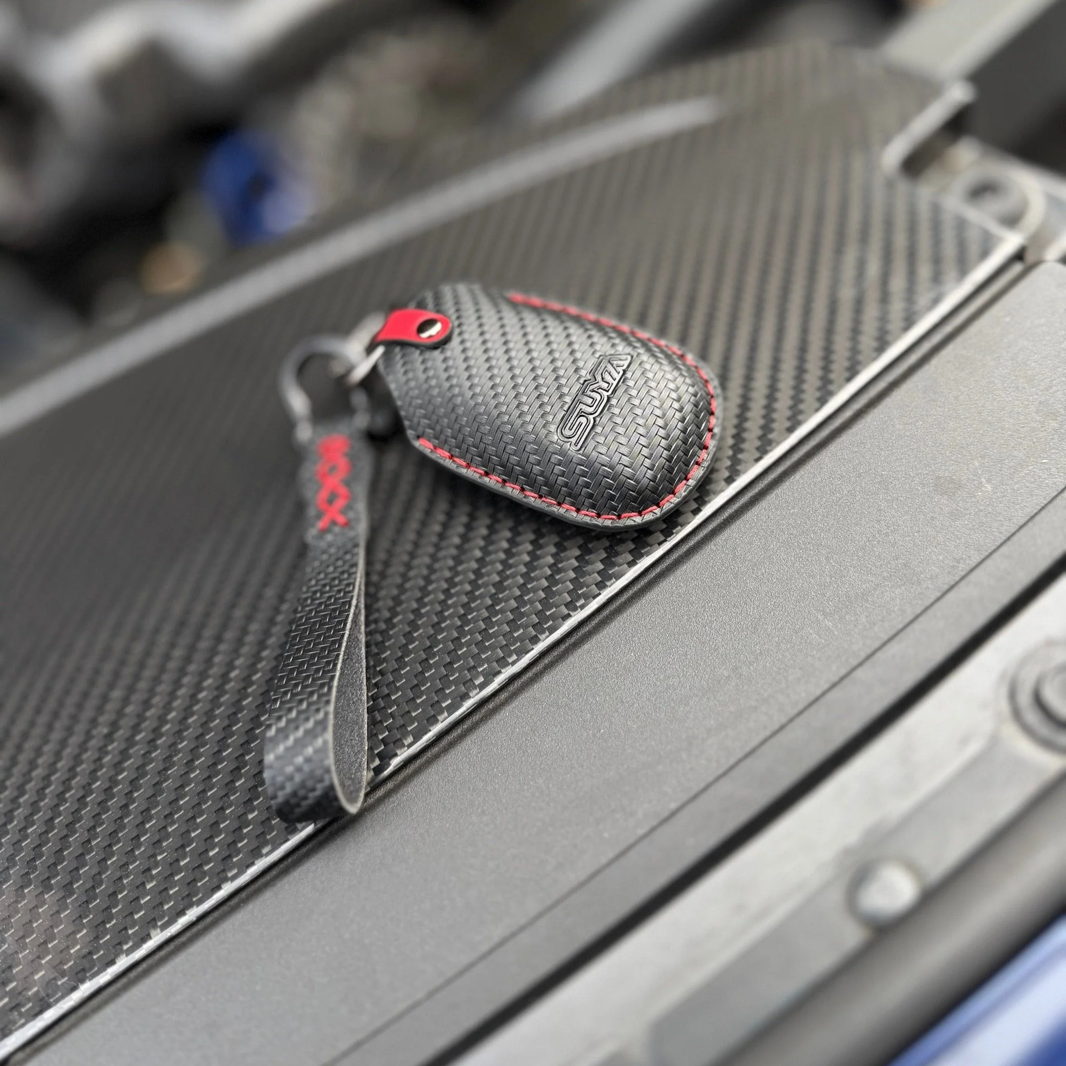 SUYA Merchandise - Leather Key Fob Cover & Strap for Subaru BRZ / Levorg / WRX & Other Models - Image 3